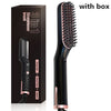 One-Step Hair Dryer & Volumizer Hot Air Brush Hot Air Curling/Electric Beard Hair Brush Straightener Tangle Comb Iron Hair Care